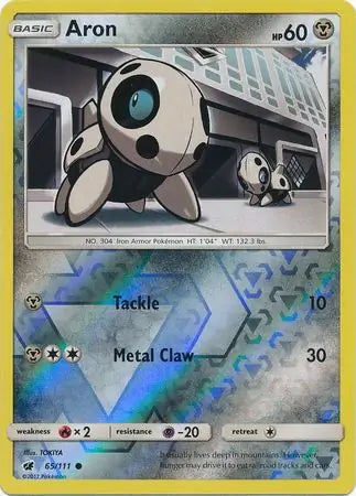Crimson Invasion Aron #65/111 reverse holo